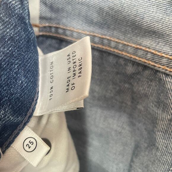 GRLFRND Cindy Shorts in Only With You Sz 25 Light Wash Ripped Distressed Cutoffs - Picture 12 of 13